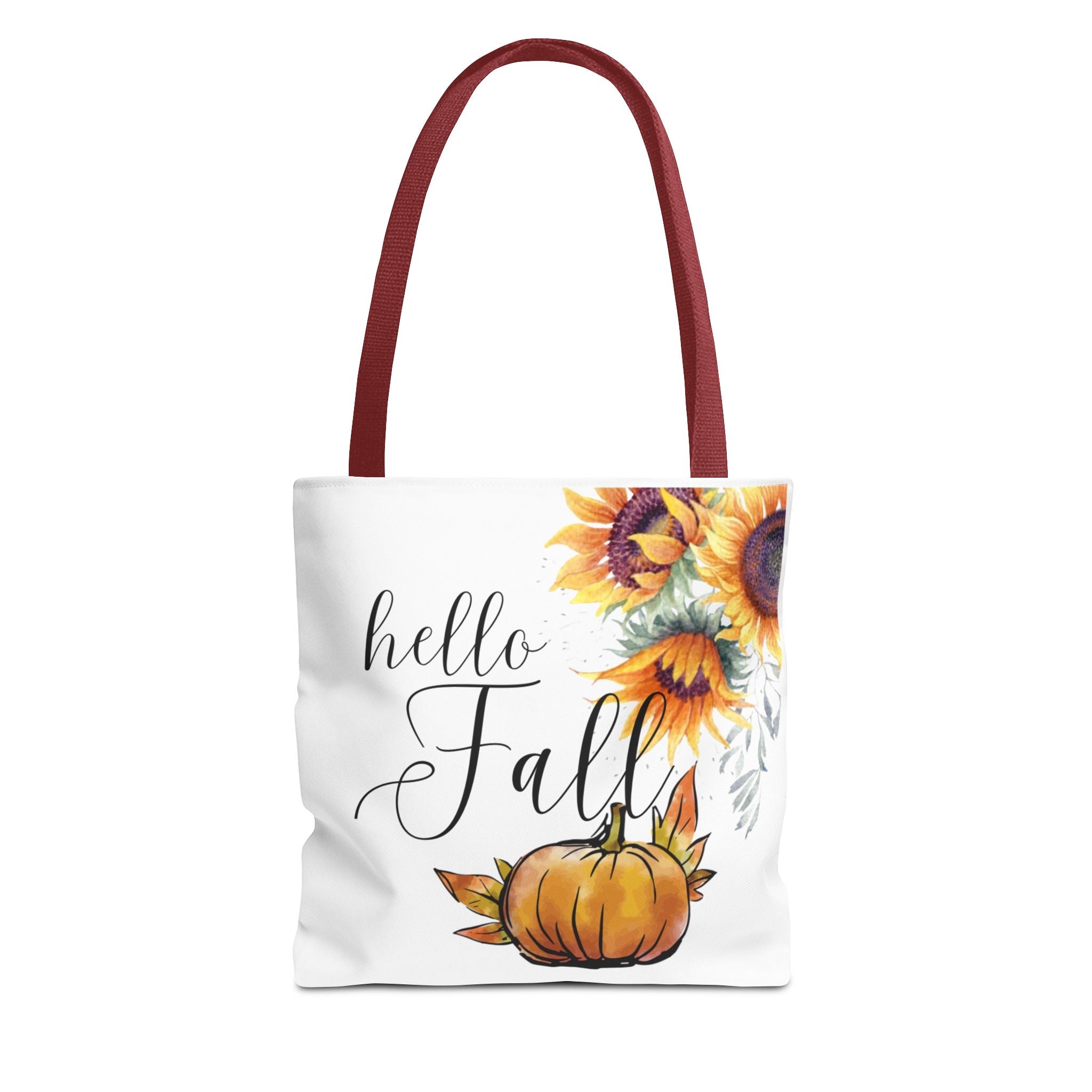 Autumn Floral Tote Bag, Cute Fall Handbag, Eco-Friendly Reusable Shopping Bag, Gifts for Her, Harvest Season Accessory