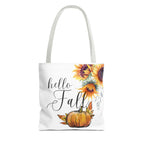 Autumn Floral Tote Bag, Cute Fall Handbag, Eco-Friendly Reusable Shopping Bag, Gifts for Her, Harvest Season Accessory