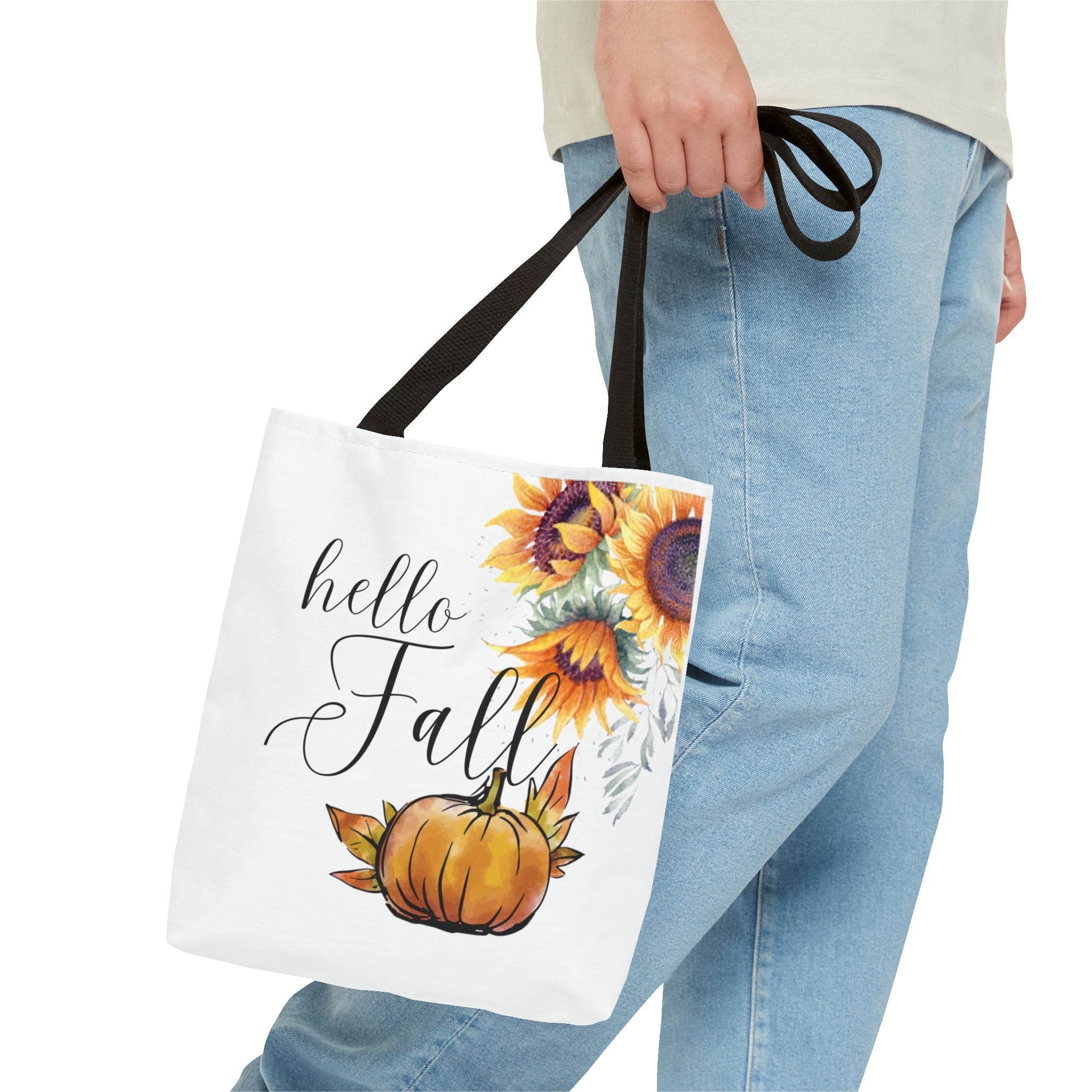 Autumn Floral Tote Bag, Cute Fall Handbag, Eco-Friendly Reusable Shopping Bag, Gifts for Her, Harvest Season Accessory