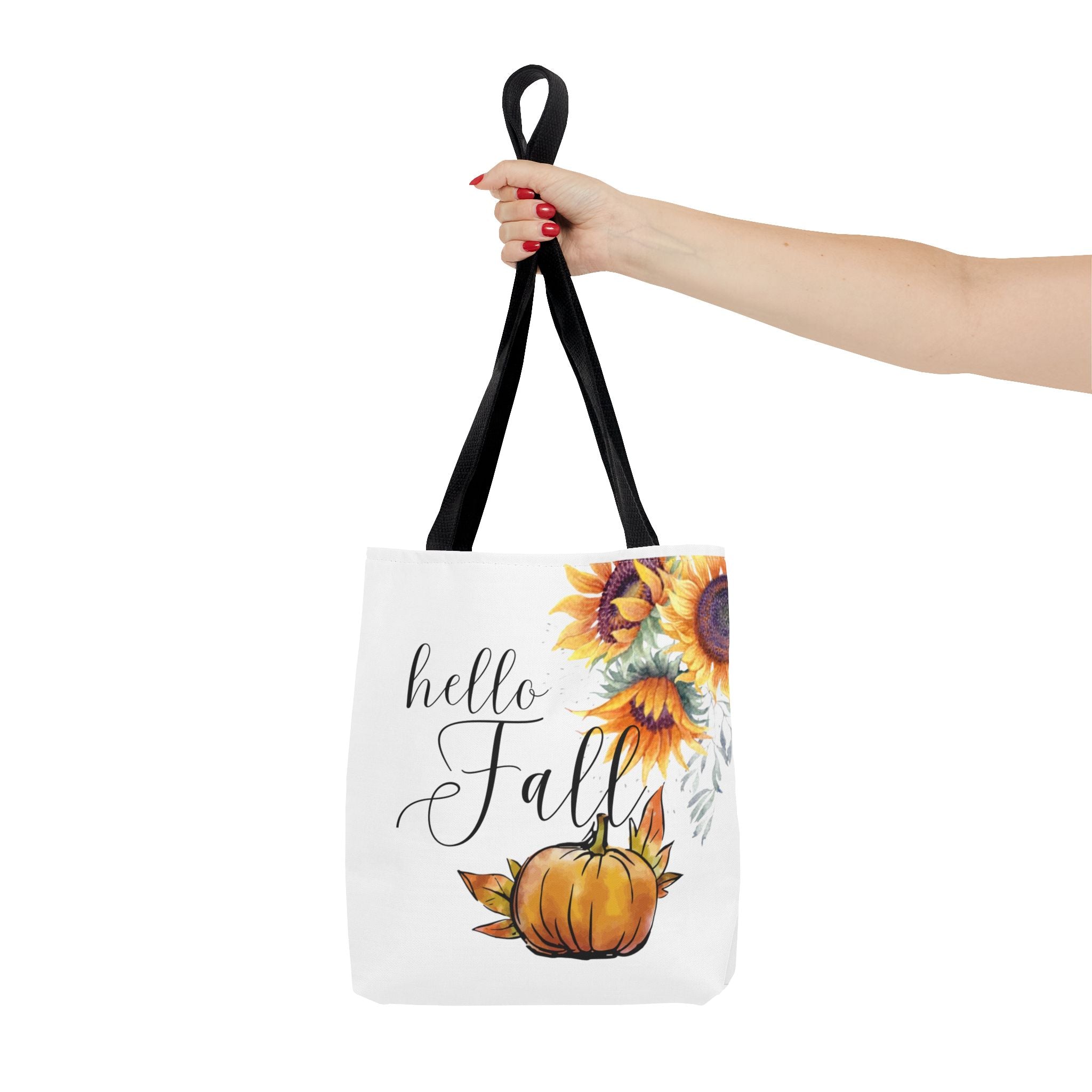 Autumn Floral Tote Bag, Cute Fall Handbag, Eco-Friendly Reusable Shopping Bag, Gifts for Her, Harvest Season Accessory
